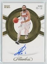2019-20 Panini Flawless Basketball Excellence Gold Auto Ricky Rubio 05/10 ES-RRB