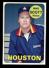 1990 Baseball Card Magazine *HAND CUT* Card #7 Mike Scott