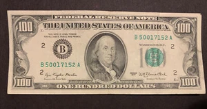 1977 $100 FRN B2-NY District S# B 50017152 A - Picture 1 of 2