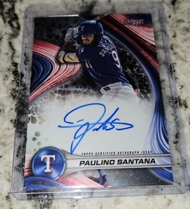 2024 Bowmans Best Paulino Santana autógrafo #B24-PSA TEXAS RANGERS - Imagen 1 de 1