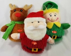 North Pole Shaggle Plush Reindeer Elf or Santa dog toy squeaker toys B2 - Picture 1 of 4
