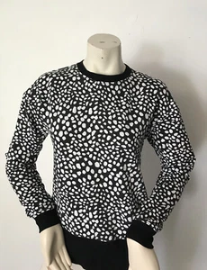 Nude Lucy Women Sweatshirt Size XXS. Black And White - Picture 1 of 9
