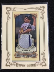 2014 Gypsy Queen: Baseball Jhoulys Chacin Game Used Memorabilia #GMR-JC🔥⚾️🔥 - Picture 1 of 2