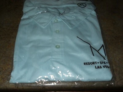 Camisa de golfe masculina verde M Resort & Spa - Tamanho XL - Nova em folha feita nos EUA - Imagem 1 de 3