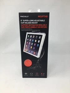 Macally 8” Super-long Adjustable Car Cup Holder Mount (iPad, iPhone, Smartphone) - Picture 1 of 2