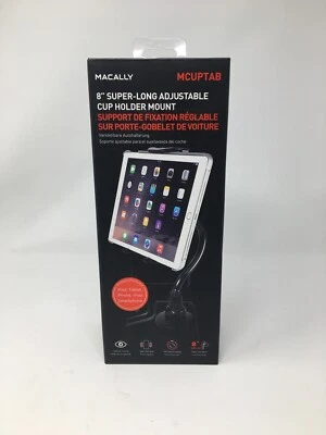 Macally 8” Super-long Adjustable Car Cup Holder Mount (iPad, iPhone, Smartphone) - Image 1 of 2