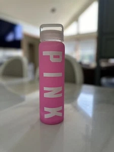 PINK Glass Water Bottle - Picture 1 of 2