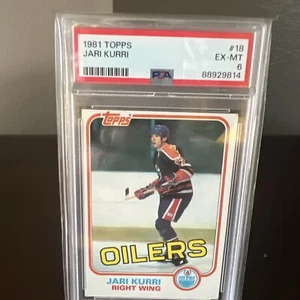 1981 Topps 18 Jari Kurri RC Rookie PSA 6 NEW SLABS - Picture 1 of 3