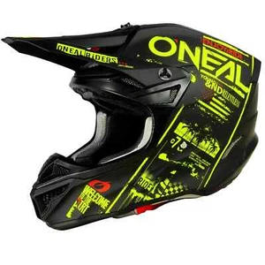 O'NEAL 5 SRS V.23 ATTACK HELMET BLACK/NEON -ADULT (0628-18_) - Picture 1 of 2
