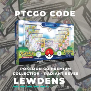 Pokemon Go: Premium Collection - Radiant Eevee - Pokemon PTCGO tarjeta de código en línea - Imagen 1 de 1