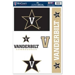 Vanderbilt Commodores Multi-Use Decal Set - 11" x 17" - Picture 1 of 1