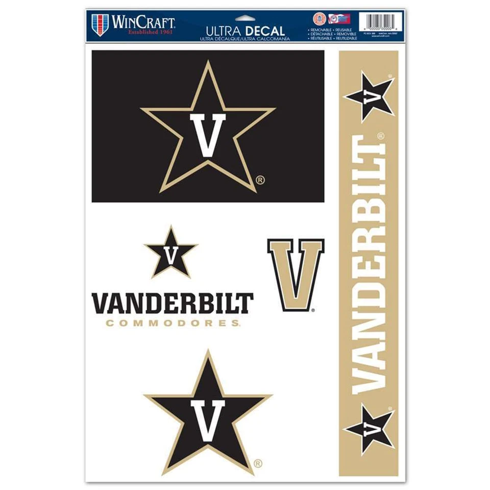Vanderbilt Commodores Multi-Use Decal Set - 11" x 17" - Image 1 of 1
