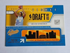 Carmelo Anthony 2003 Fleer Authentix JUMBO Draft Day Ticket #1 Rookie RC /400 - Picture 1 of 3