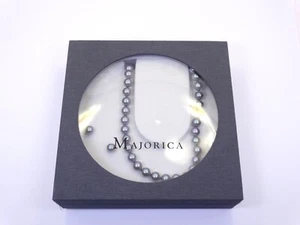 Juego de aretes y collar de perlas MAJORICA de colección 16" cuentas tono azul océano - Imagen 1 de 7