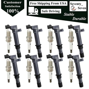 8Pcs Ignition Coil and Iridium Spark Plug Kit For 2000-2007 Dodge Dakota 4.7L - Picture 1 of 6