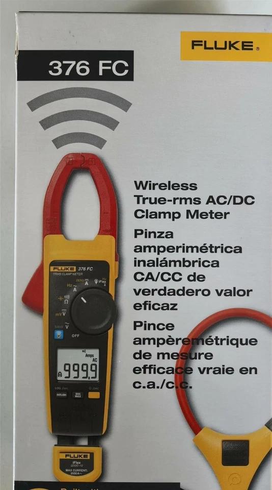 1PC NEW in Box Fluke 376 FC True-RMS AC/DC Clamp Meter  By DHL or FedEx - Image 1 of 4