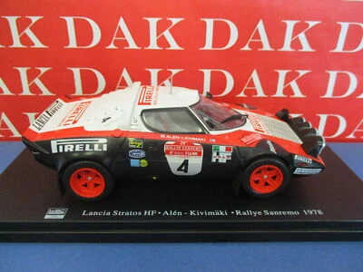 Die cast 1/24 Modellino Auto Lancia Stratos HF Rally Sanremo 1978 M. Alen - Immagine 1 di 4