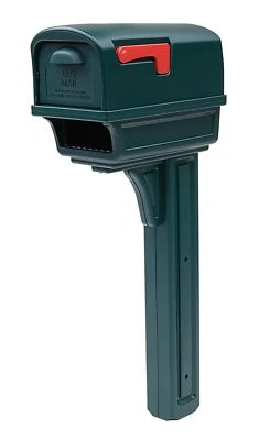 Gibraltar Gentry Large Capacity Double-Walled Plastic Green All-In-One Mailbo... - Image 1 of 3