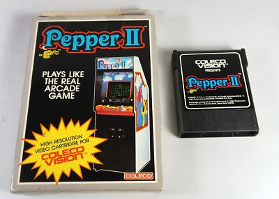 Colecovision: PEPPER II Cartridge & Original Box - Tested & Works! - Image 1 of 4