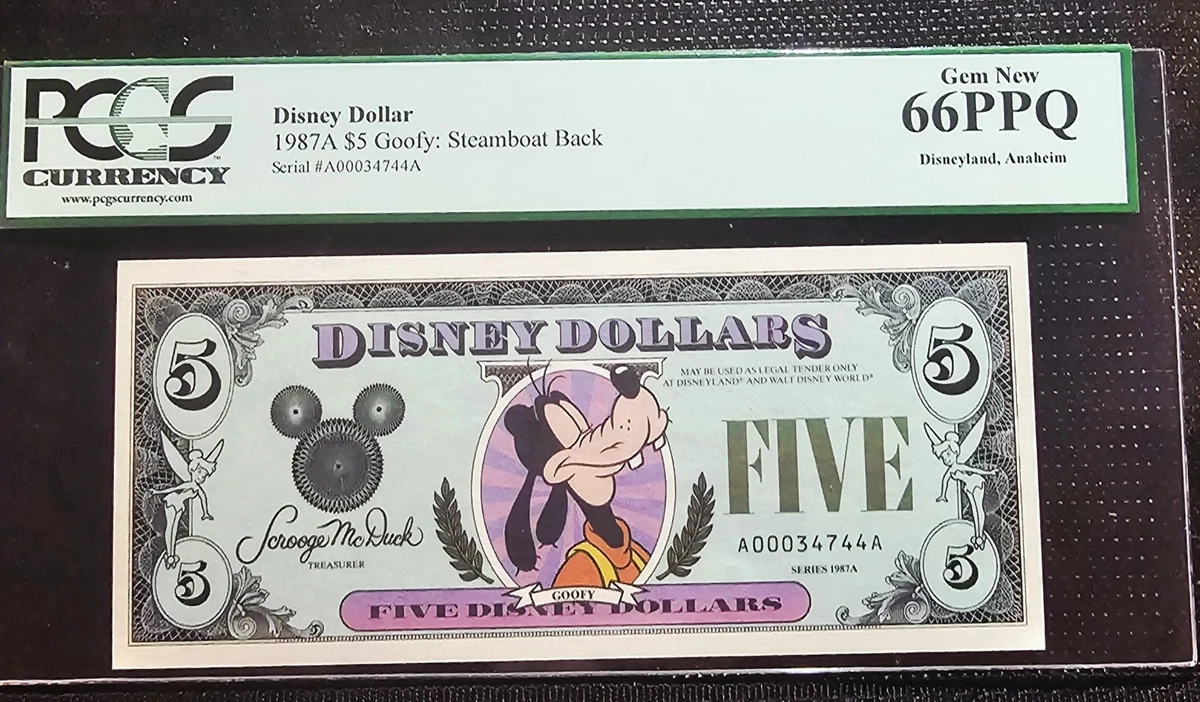 ディズニーダラー2005年3種類セットdisneydollars ディズニーダラー