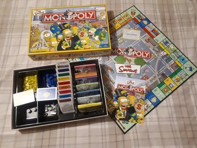 The Simpsons Monopoly Board Game - Complete With Instructions - Parker Bros 2003 - Image 1 of 4