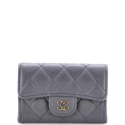 Chanel Classic Flap Card Case Quilted Caviar - Image 1 of 4