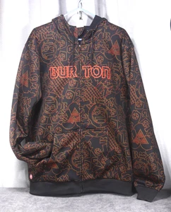 BURTON 13 Graphic Embroidered Soft Shell Fleece Lined Full Zip Hoodie XL  EXC+! - Bild 1 von 10