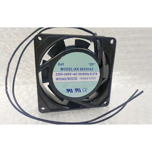 For KAKU K8025HA2 AC 220V-240V 0.07A 80*80*25mm Cabinet Cooling Fan 2-Wire - Afbeelding 1 van 2