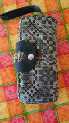 Vintage Welsh Tapestry Purse Wallet & Handle Strap Early 70s Wool South Wales - Image 1 of 4