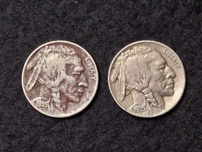 1935 P and D Buffalo Nickel - Image 1 of 2
