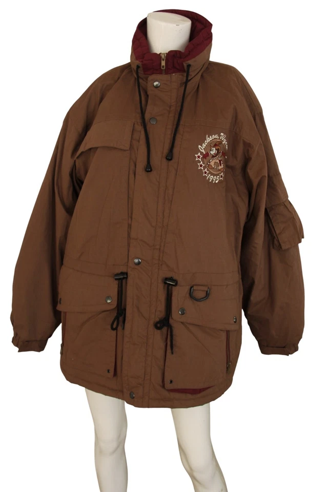 Disney Promotional Jacket Vintage 1995 Jackson Wyoming Ski Parka Mickey Mouse M - Image 1 of 4