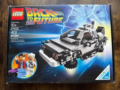 Lego Ideas retiredBack To The Future DeLorean 21103 100% Complete W/instructions - Image 1 of 4