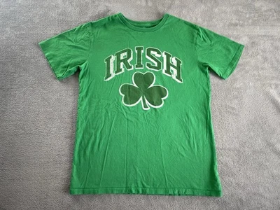 Children’s Place 绿色爱尔兰三叶草 T 恤青少年 XXL 100% 棉短袖 — 第 1/4 张图片