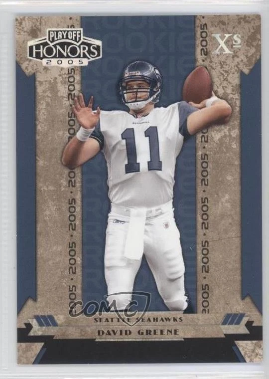 2005 Playoff Honors Rookie Xs /99 David Greene #116 Rookie RC - Image 1 of 2