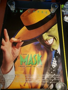 Póster vintage de la película The Mask 1994 Jim Carrey doble cara 27x40 enrollado (385r) - Imagen 1 de 24