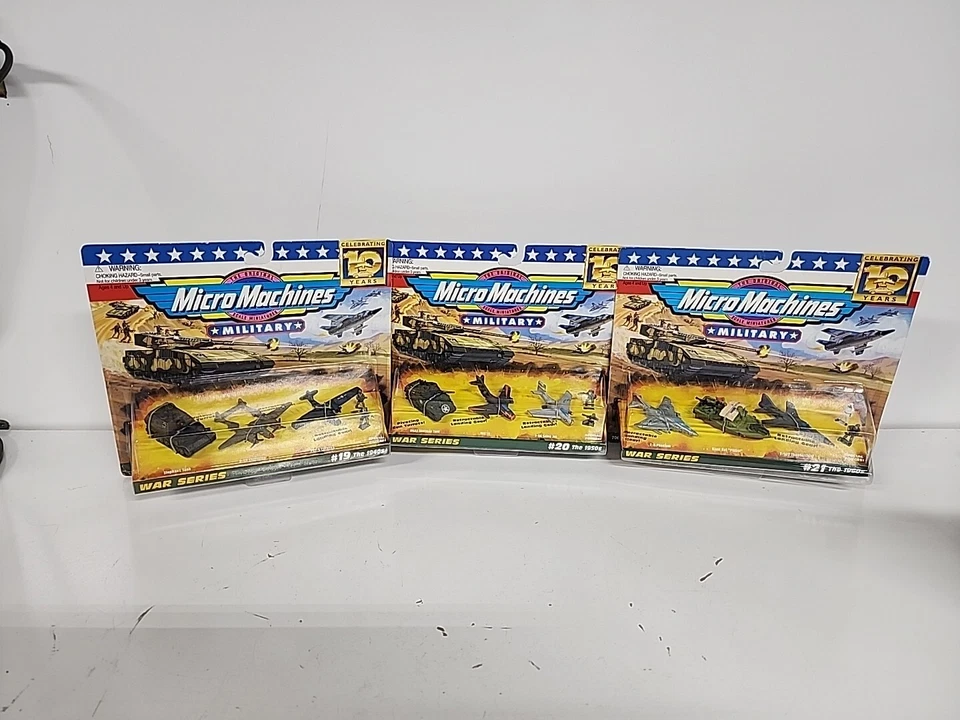 Micro Machines 1996 Galoob Military War Series #19,#20,#21 - 1940s,1950s,1960s - Image 1 of 4
