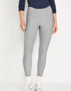 Old Navy Women's Extra High-Waisted Cloud+ 7/8 Leggings Gray Size XL NWT - Picture 1 of 6