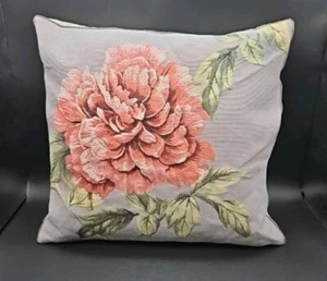 IOSIS Paris Frankreich Wandteppich Rose Kissen Feder/Daunen Einsatz 17x17" - Bild 1 von 7