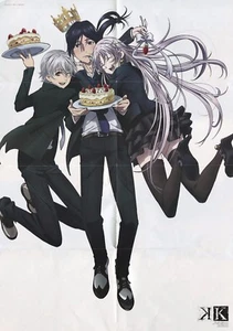 poster promo K Project anime Isana Yashiro Shiro Yatogami Kuroh Kurou Kuro Neko - Picture 1 of 4