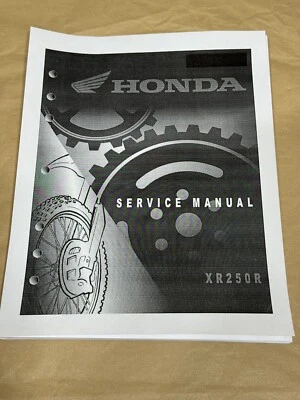 Manual de taller de reparación de fábrica impreso Honda XR250R XR250 R 1996-2004 Foto 1 de 3