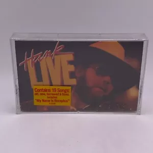 Hank Williams, Jr. – Hank Live Cassette Tape 1987 Warner Bros. SEALED NOS - Picture 1 of 10