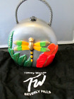 Timmy Woods Silver Dragonfly Wood Shoulder Bag Nwts! Used As Display Exc Cond!