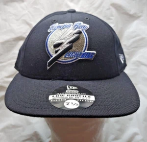 BNWT Vintage Tampa Bay Lightning Low Profile Fitted New Era Hat Cap - Size 7 1/2 - Picture 1 of 7