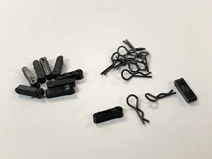 Anderle Studios Body Clips & Pull Tabs - Bent Pin 0.75mm Black - TPU Pull Tabs - Picture 1 of 11