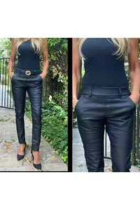 Bevy Flog Dafna Black Original Pull On Pant Slash Pocket Israel Size 29 - Picture 1 of 9