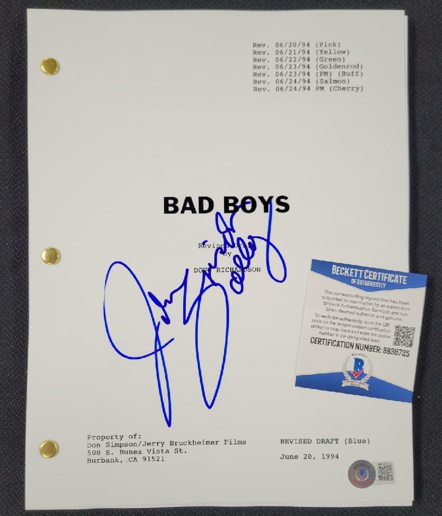 John Salley Autographed Signed Bad Boys Full Movie Script Autograph ~ Beckett Beckett COA 