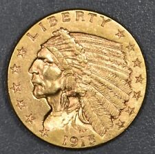 1915 $2.50 INDIAN HEAD GOLD QUARTER EAGLE Gr: AU++  *FROM COMPL TYPE SET* A1969