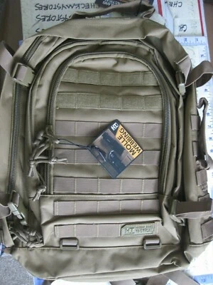 NUEVA Mochila Táctica Highland Tactical Rumble Resistente MOLLE WEB HOOK-LOOP KH Foto 1 de 4