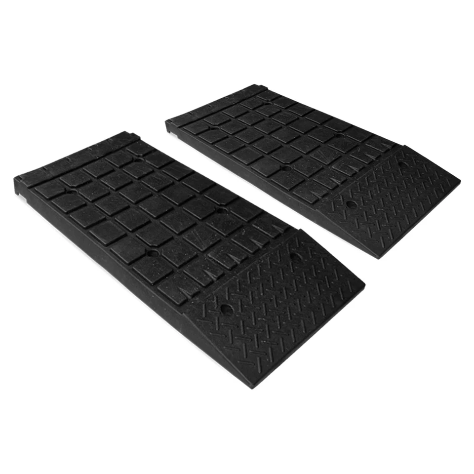 2 Stk Auffahrrampen Hebebühne PKW Auffahrrampe Kunststoff KFZ Rampe Scherenbühne - Bild 1 von 4