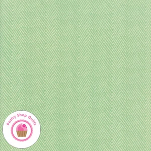 Moda HAZEL AND PLUM 20295 16 Pond Green Tonal Herringbone FIG TREE Quilt Fabric - Picture 1 of 5